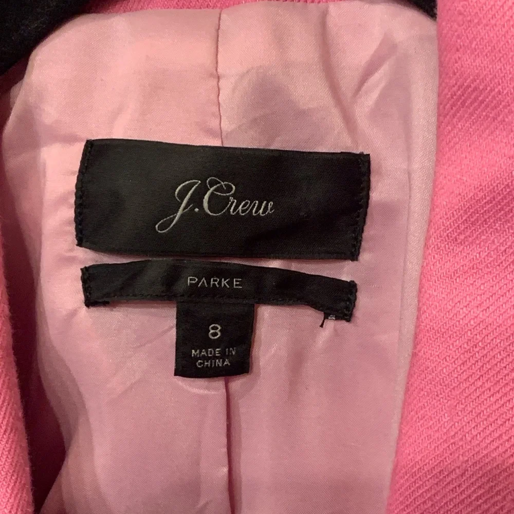 J. CREW Parke Blazer Womens Size 8 Linen Blend Pink Jacket Blazer Preppy Career - Picture 5 of 9